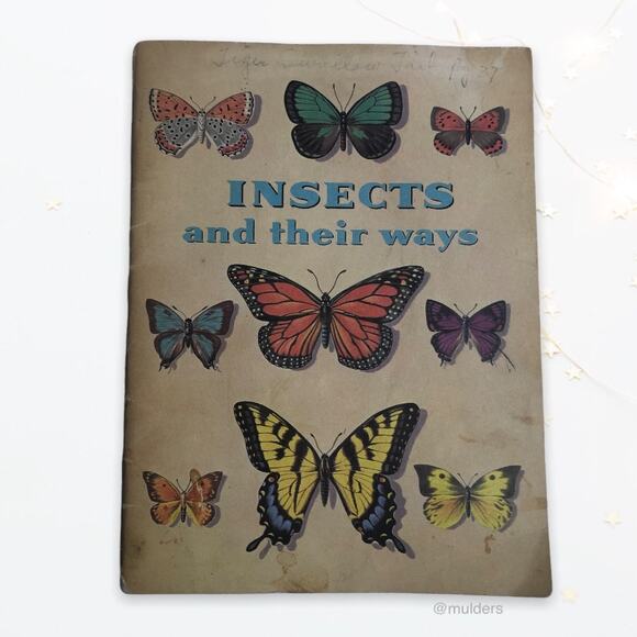 Vintage 1959 Insects and Their Ways Childen's Entomology Bug Insects Book - Picture 1 of 12